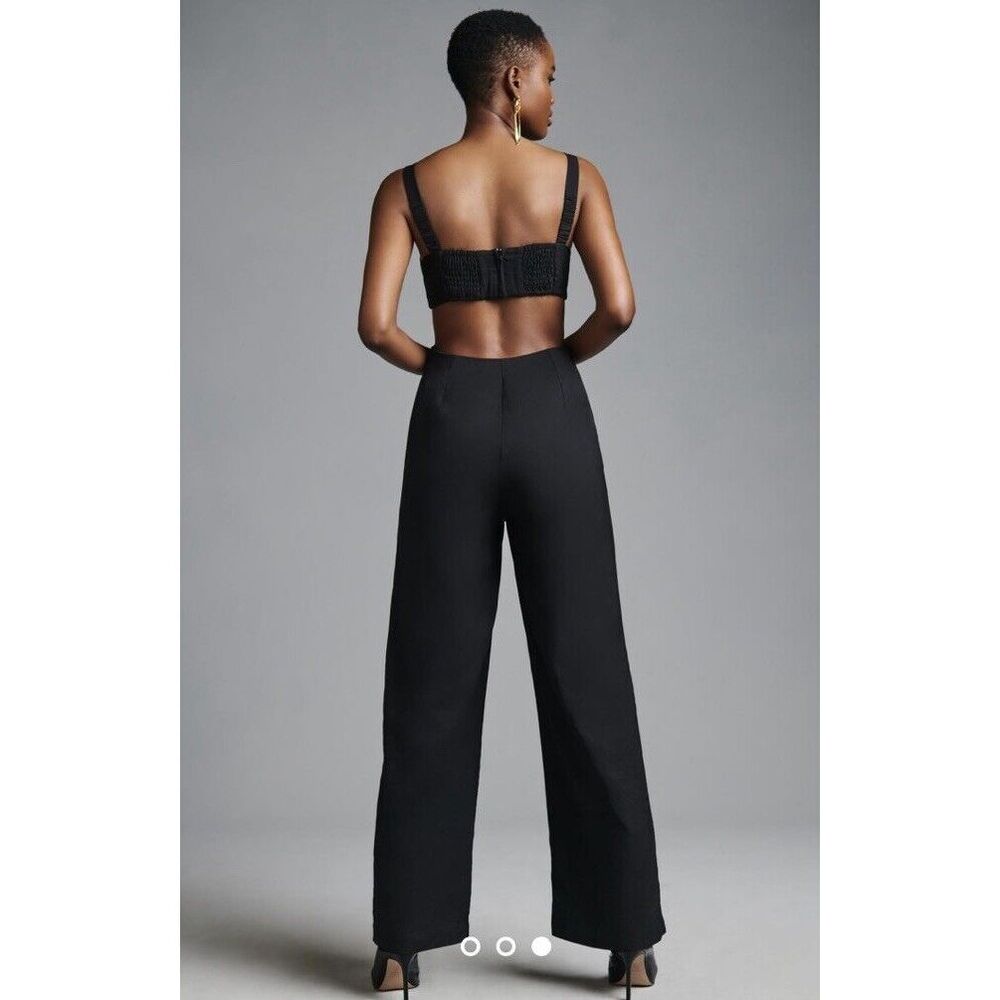 - Anthropologie SOVERE Cutout Jumpsuit Size L - Picture 3 of 7
